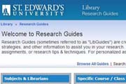 St Edwards REsearch GUides